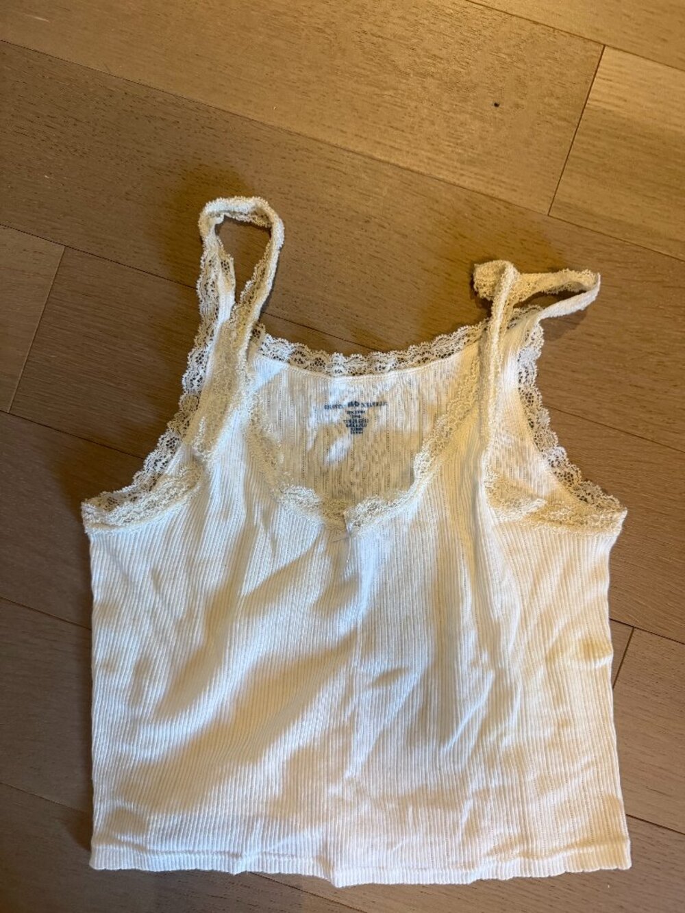 Brandy Melville Tank Top White Lace